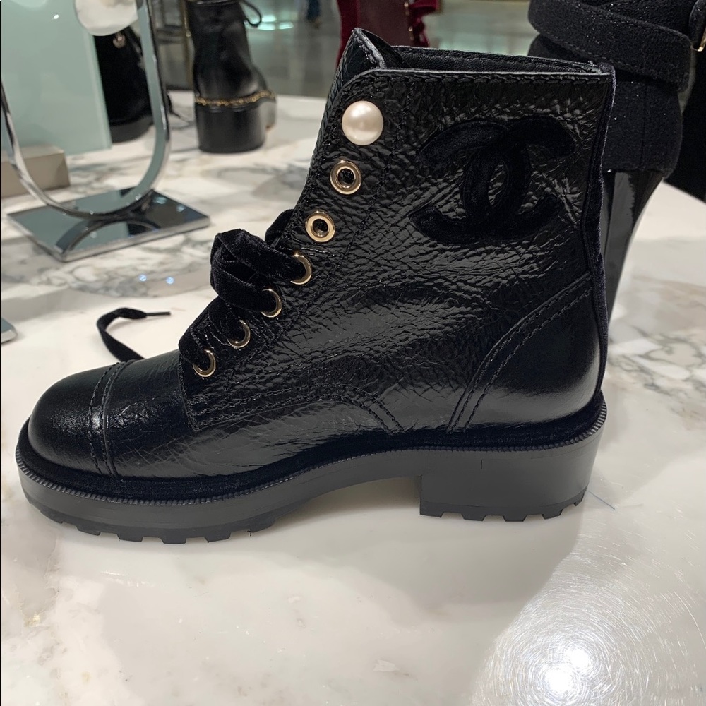 Chanel Combat Boots